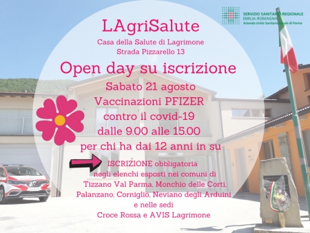 OPENDAY VACCINAZIONI COVID-19 PER I COMUNI DELLA MONTAGNA